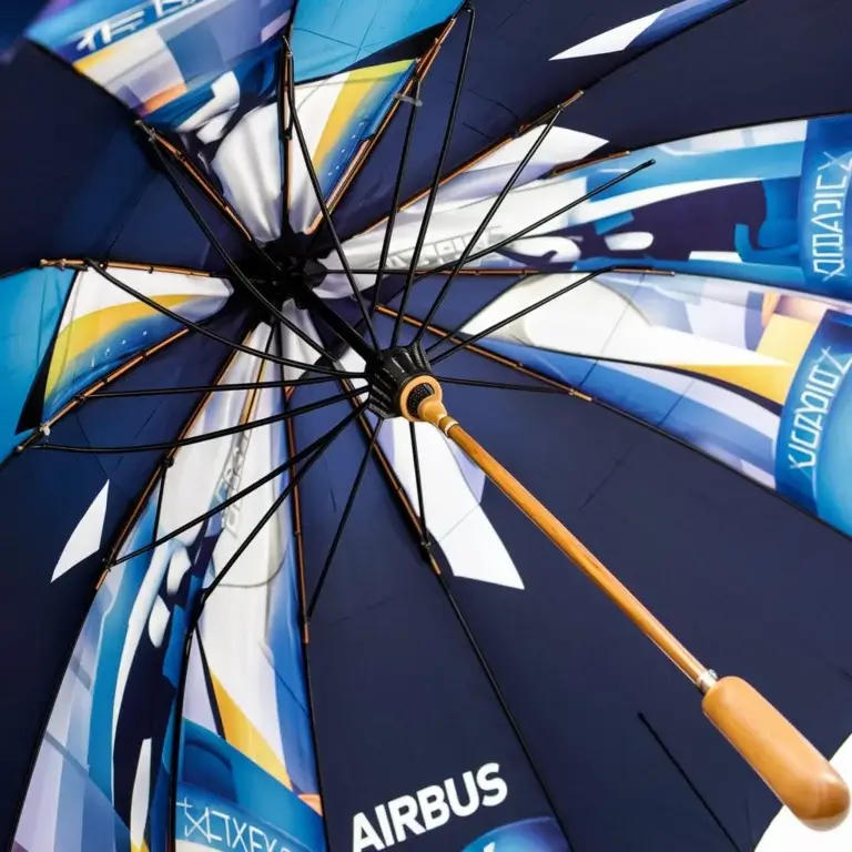 Celoplošně potištěný deštník s logem Airbus