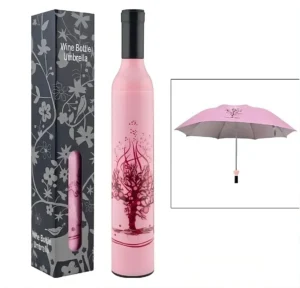 Designový růžový deštník s potiskem na míru