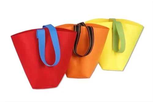 Minimalistické eko nákupní tašky se sítotiskem loga