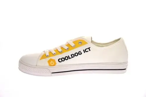 Nízké plátěné tenisky s celoploším sublimačním potiskem CoolDog