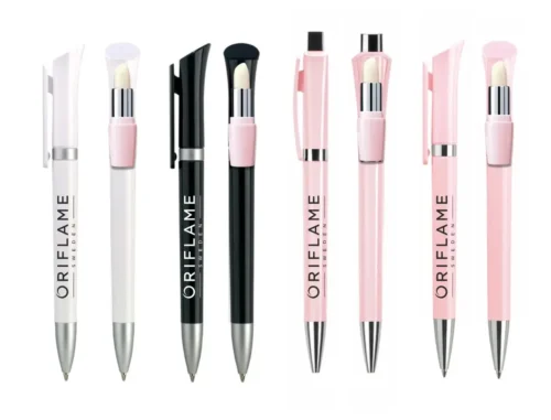 Potisk loga na pero Oriflame