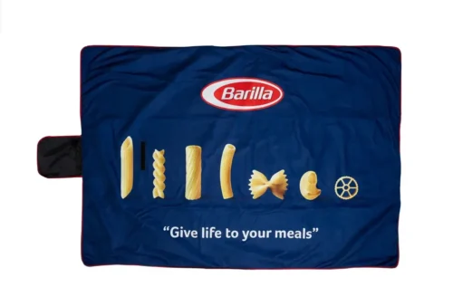 Reklamní deka Barilla se sítotiskem - firemní dárek