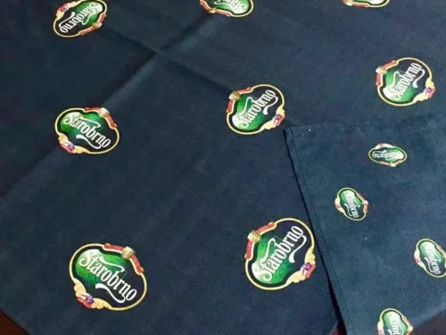 Sítotisk loga na reklamní textil