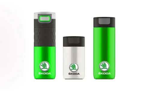 Termosky s vlastním detailním gravírováním pro Škoda