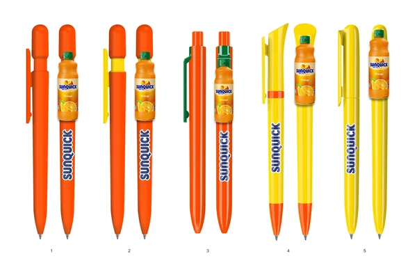 Reklamní pera Sunquick s potiskem loga