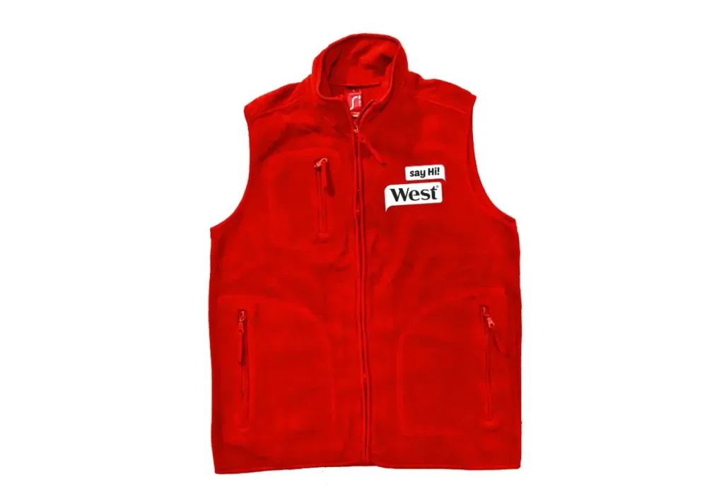 Vesty s potiskem