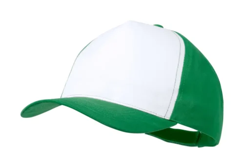 Zeleno-bílá trucker kšiltovka s prodyšnou síťkou a prostorem pro branding